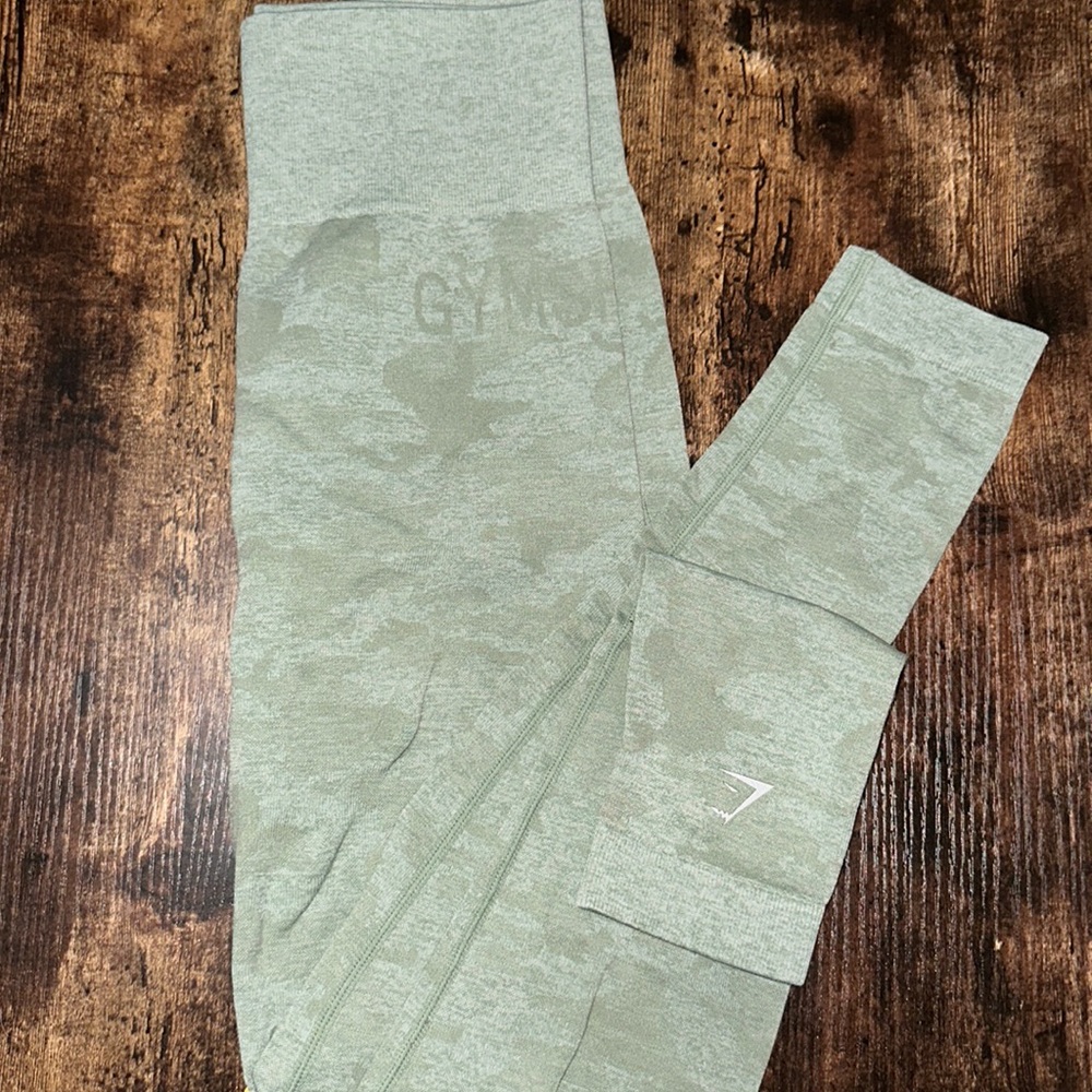 Gymshark green camo leggings